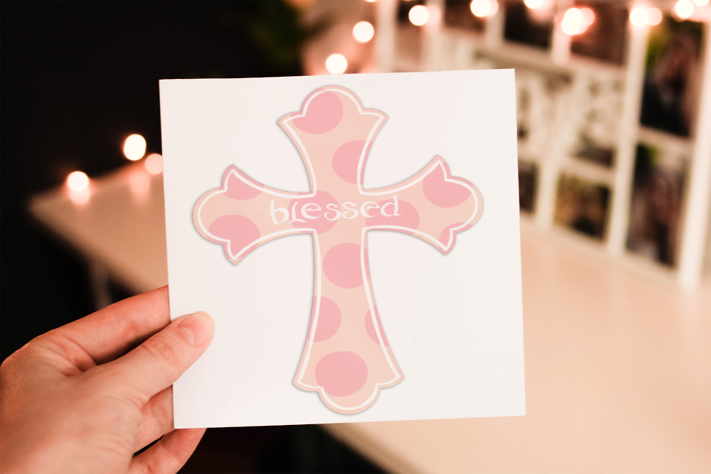 Cross Easter Card, Custom Cross Easter Card